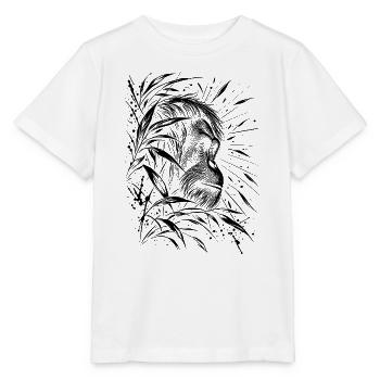 Orang Utan - Stanley/Stella Kinder T-Shirt MINI CREATOR  - Weiß - Vorne - Maike (125cm)