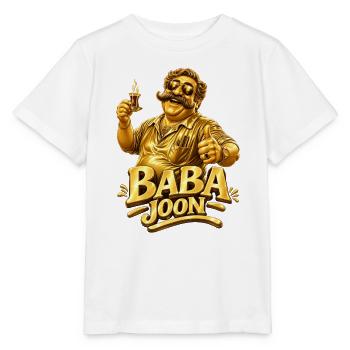 Baba Joon Papa Tee Gold - Stanley/Stella Kinder T-Shirt MINI CREATOR  - Weiß - Vorne - Maike (125cm)