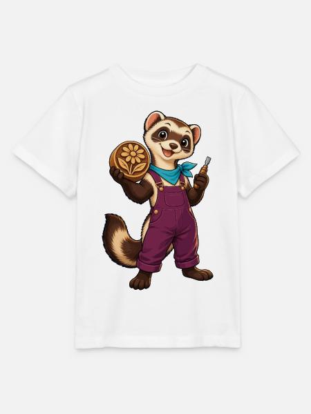 Pfotenwerkstatt Blütenholz - Stanley/Stella Kinder T-Shirt MINI CREATOR - Weiß