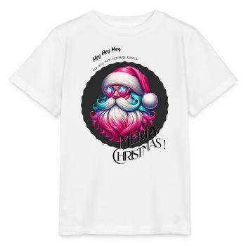Weihnachtsmann - Fröhliche Weihnachten - Design - Stanley/Stella Kinder T-Shirt MINI CREATOR  - Weiß - Vorne - Maike (125cm)