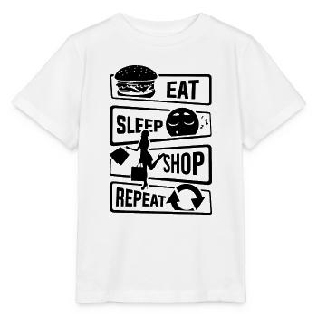 Mangez Sleep Shop Repeat - Achat de chaussures d'affaires - T-shirt bio MINI CREATOR Stanley/Stella Enfant - blanc - Devant - Maike (125cm)