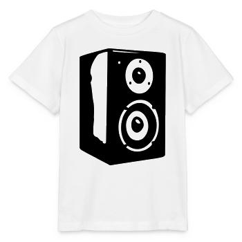 haut-parleurs vecteur - T-shirt bio MINI CREATOR Stanley/Stella Enfant - blanc - Devant - Maike (125cm)