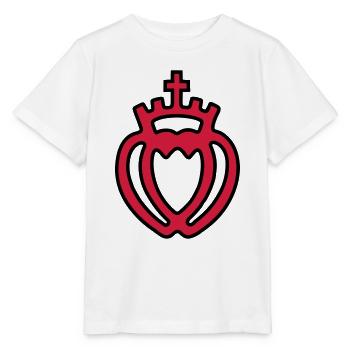 coeur vendeen coeur croix couronne fidélité couple - T-shirt bio MINI CREATOR Stanley/Stella Enfant - blanc - Devant - Maike (125cm)