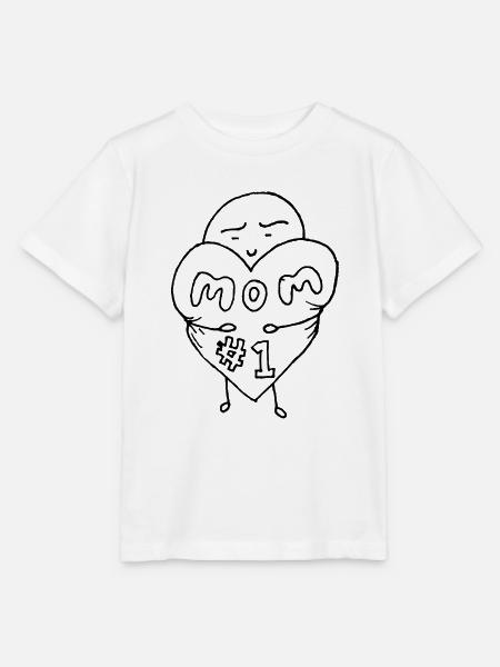 Nummer 1 Mutter - Stanley/Stella Kinder T-Shirt MINI CREATOR - Weiß