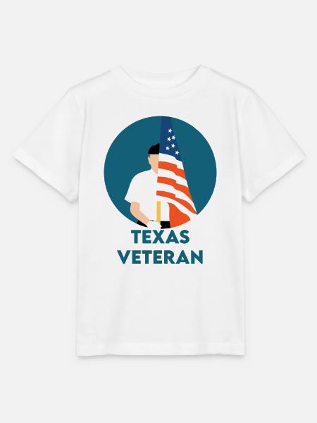 Texas Veteran - Stanley/Stella Kinder T-Shirt MINI CREATOR - Weiß