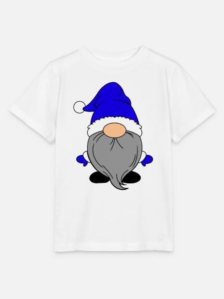 Kleiner Weihnachtsmann Dunkelblau - Stanley/Stella Kinder T-Shirt MINI CREATOR - Weiß