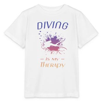 diving - Stanley/Stella Kinder T-Shirt MINI CREATOR  - Weiß - Vorne - Maike (125cm)