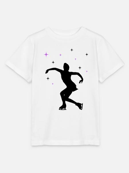 eisläuferin eislaufen skating - Stanley/Stella Kinder T-Shirt MINI CREATOR - Weiß