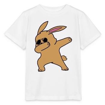 Tamponner le lapin - T-shirt bio MINI CREATOR Stanley/Stella Enfant - blanc - Devant - Maike (125cm)