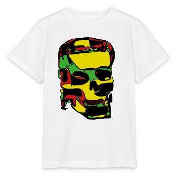 Schädel - Stanley/Stella Kinder T-Shirt MINI CREATOR  - Weiß - Vorne - Maike (125cm)
