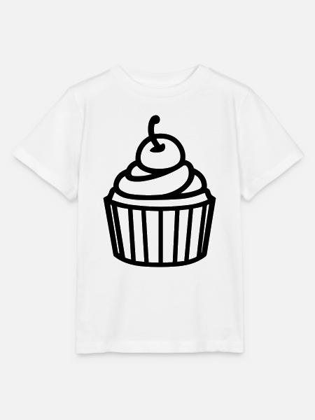 Cupcake - Stanley/Stella Kinder T-Shirt MINI CREATOR - Weiß