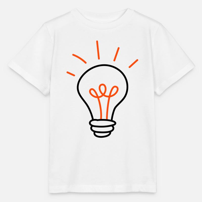 Gluehbirne - 2 Farben - Stanley/Stella Kinder T-Shirt MINI CREATOR  - Weiß