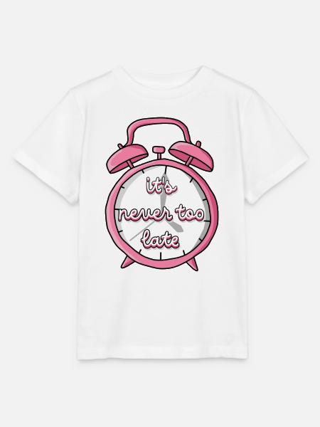Niemals zu spät - Stanley/Stella Kinder T-Shirt MINI CREATOR  - Weiß