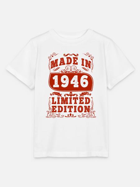1946 Geburtstag 1946 Jahrgang 1946 Geburtstag - Stanley/Stella Kinder T-Shirt MINI CREATOR - Weiß