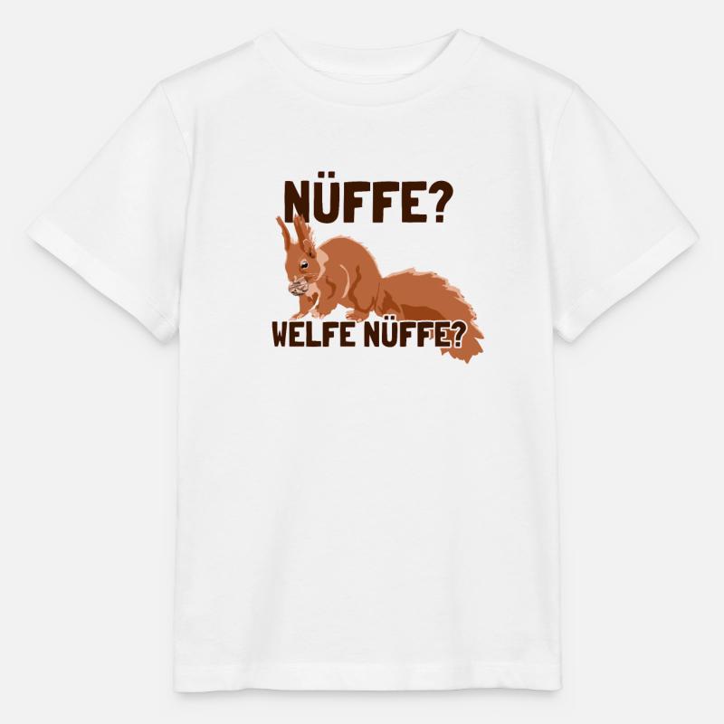 Nüffe Welfe Nüffe Grauhörnchen Squirrel - Stanley/Stella Kinder T-Shirt MINI CREATOR - Weiß