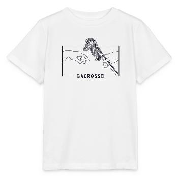 Michelangelo Création d’Adam Lacrosse Lax - T-shirt bio MINI CREATOR Stanley/Stella Enfant - blanc - Devant - Maike (125cm)