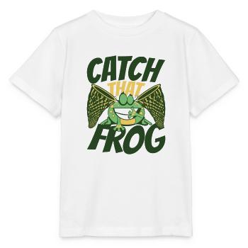 Catch That Frog Tree Frog Toad Tadpole - Stanley/Stella MINI CREATOR Kids’ T-Shirt - white - Front - Maike (125cm)