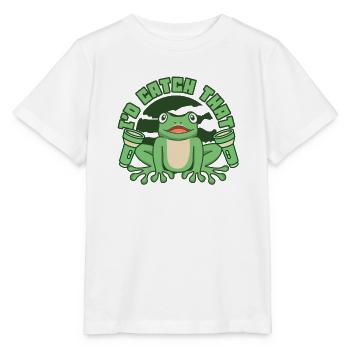 I'd Catch That Tree Frog Toad Tadpole Frog - Stanley/Stella MINI CREATOR Kids’ T-Shirt - white - Front - Maike (125cm)