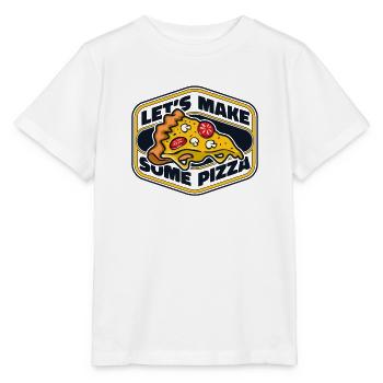 Faisons de la pizza plateau de pizza pizza pizza four pizza - T-shirt bio MINI CREATOR Stanley/Stella Enfant - blanc - Devant - Maike (125cm)