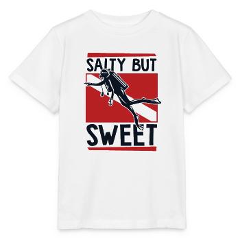Salty But Sweet Diving Mask Diving Fins - Stanley/Stella MINI CREATOR Kids’ T-Shirt - white - Front - Maike (125cm)