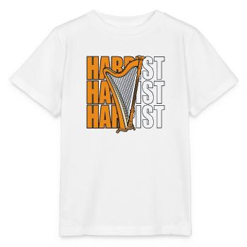 Harpiste Concert Harpe Harpe Harpe Musique Harpe - T-shirt bio MINI CREATOR Stanley/Stella Enfant - blanc - Devant - Maike (125cm)