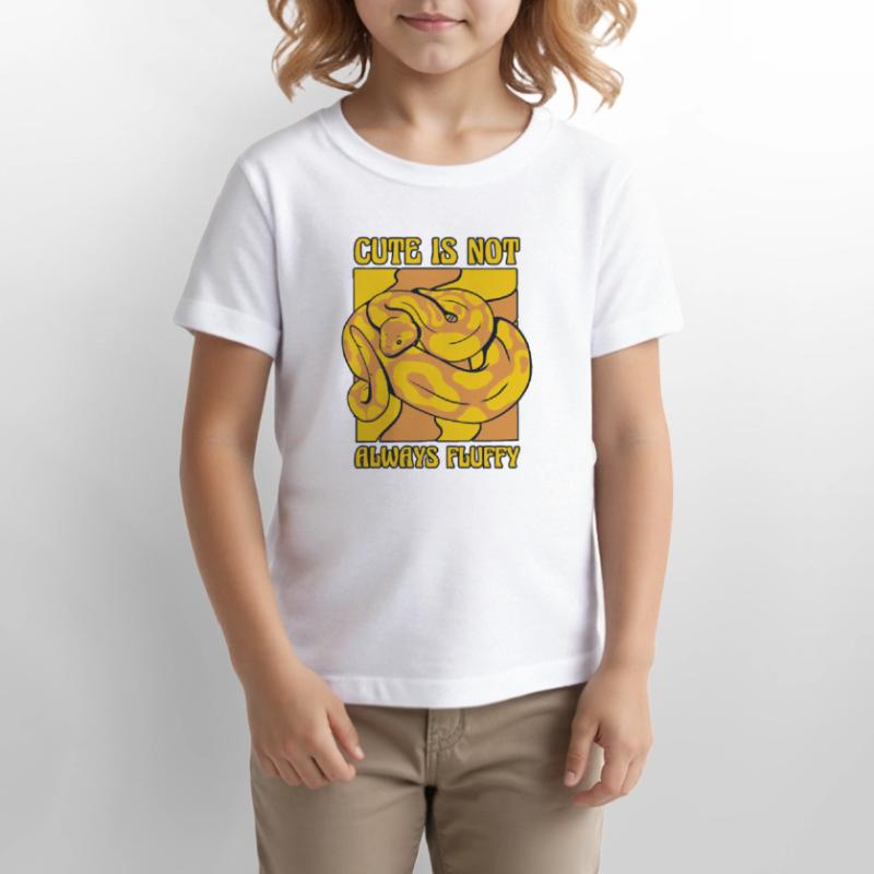 Cute Is Not Always Fluffy Python Snake Banana Stanley/Stella MINI CREATOR Kids’ T-Shirt