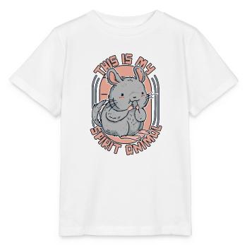 C’est mon animal à queue courte longue queue - T-shirt bio MINI CREATOR Stanley/Stella Enfant - blanc - Devant - Maike (125cm)