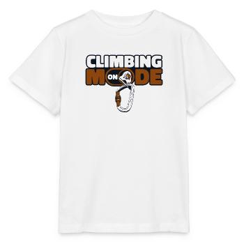 Climbing Mode On Sportklettern Speedklettern - Stanley/Stella Kinder T-Shirt MINI CREATOR  - Weiß - Vorne - Maike (125cm)