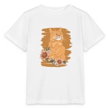 Miezekatze Kätzchen Hauskatze Katzenliebhaber - Stanley/Stella Kinder T-Shirt MINI CREATOR  - Weiß - Vorne - Maike (125cm)