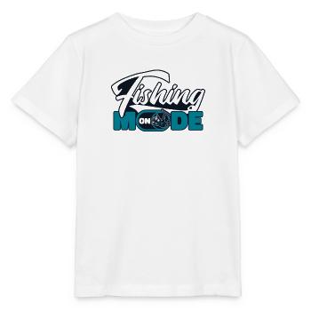 Mode de pêche sur les pêcheurs en haute mer Pêcheurs à la mouche - T-shirt bio MINI CREATOR Stanley/Stella Enfant - blanc - Devant - Maike (125cm)