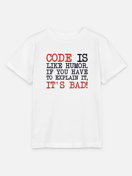 Code Explanation Developer Softwareentwickler - Stanley/Stella Kinder T-Shirt MINI CREATOR - Weiß