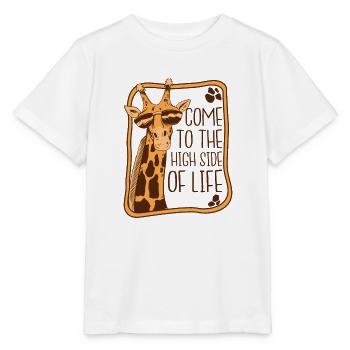 Die High Side Of Life Afrikanische Giraffidae Nubian - Stanley/Stella Kinder T-Shirt MINI CREATOR  - Weiß - Vorne - Maike (125cm)