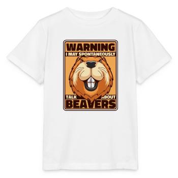 Kann spontan über eurasische Biber sprechen - Stanley/Stella Kinder T-Shirt MINI CREATOR  - Weiß - Vorne - Maike (125cm)