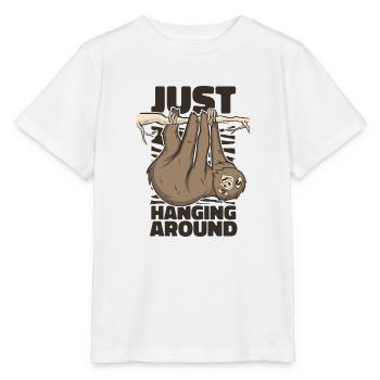 Just Hanging Around Brown-Throated Pilosa - Stanley/Stella MINI CREATOR Kids’ T-Shirt - white - Front - Maike (125cm)