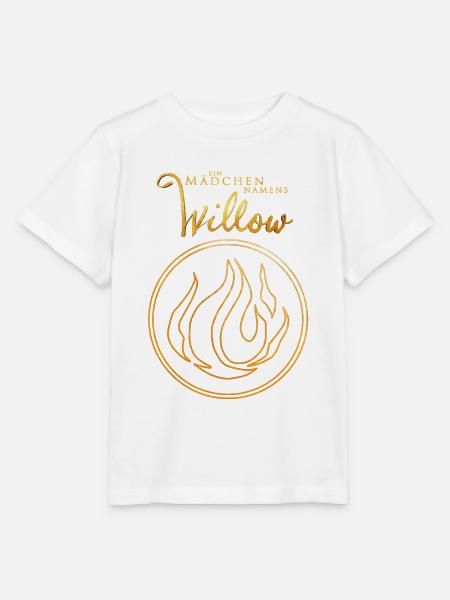 "Ein Mädchen Namens Willow" Schritfzug Mit Logo - Stanley/Stella Kinder T-Shirt MINI CREATOR  - Weiß