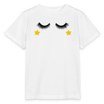 Conception des cils - T-shirt bio MINI CREATOR Stanley/Stella Enfant - blanc - Devant - Maike (125cm)