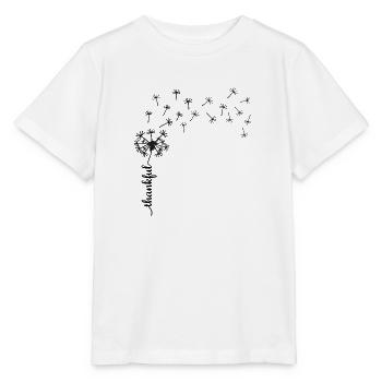 Conception de pissenlit reconnaissant - T-shirt bio MINI CREATOR Stanley/Stella Enfant - blanc - Devant - Maike (125cm)