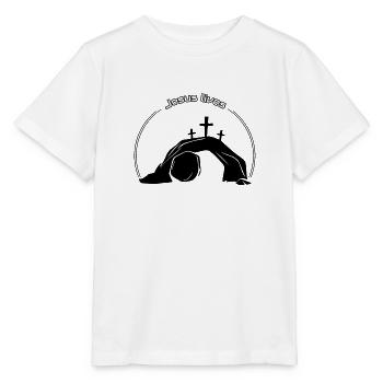 Jesus lives - Stanley/Stella MINI CREATOR Kids’ T-Shirt - white - Front - Maike (125cm)