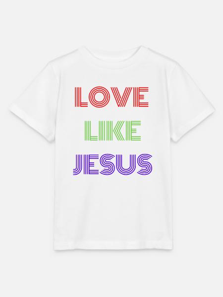 Love Like Jesus - Stanley/Stella Kinder T-Shirt MINI CREATOR - Weiß