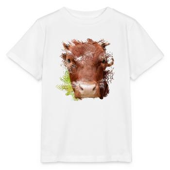Das Pinzgauer Rind Vieh - Stanley/Stella Kinder T-Shirt MINI CREATOR  - Weiß - Vorne - Maike (125cm)