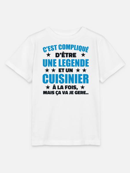 Legend & Cook Cook Geschenkidee - Stanley/Stella Kinder T-Shirt MINI CREATOR - Weiß
