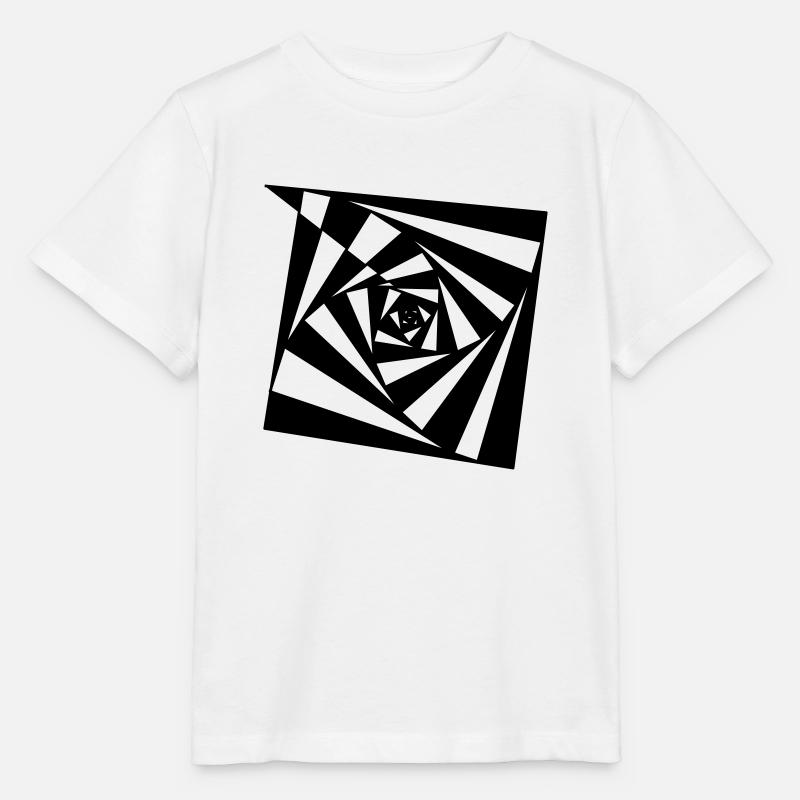 Spirale Tribe illusion psychédélique - T-shirt bio MINI CREATOR Stanley/Stella Enfant - blanc