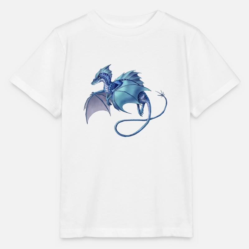 Blauer Drache - Stanley/Stella Kinder T-Shirt MINI CREATOR - Weiß