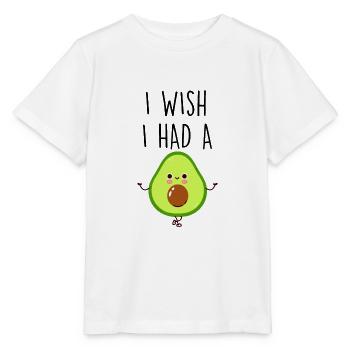 I wish I had an avocado - Stanley/Stella MINI CREATOR Kids’ T-Shirt - white - Front - Maike (125cm)