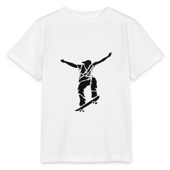 Skate, skaten, Skater, Skateboard - Stanley/Stella Kinder T-Shirt MINI CREATOR  - Weiß - Vorne - Maike (125cm)