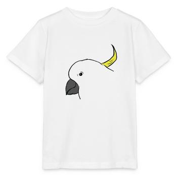 Cacatoès - perroquet - perroquet - T-shirt bio MINI CREATOR Stanley/Stella Enfant - blanc - Devant - Maike (125cm)