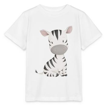 Zebra - Stanley/Stella Kinder T-Shirt MINI CREATOR  - Weiß - Vorne - Maike (125cm)