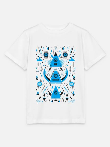 Abstrakte Dreieck Transformation - Stanley/Stella Kinder T-Shirt MINI CREATOR - Weiß