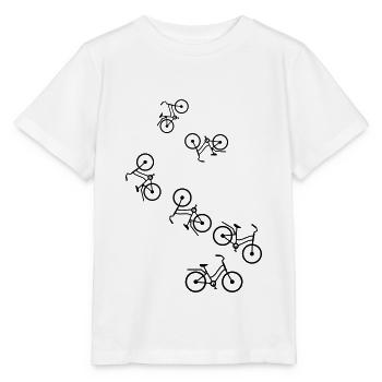 Fahrrad Icon - Stanley/Stella Kinder T-Shirt MINI CREATOR  - Weiß - Vorne - Maike (125cm)