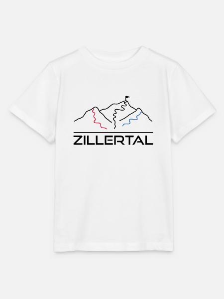 Wintersport Skipiste Zillertal - Stanley/Stella Kinder T-Shirt MINI CREATOR  - Weiß